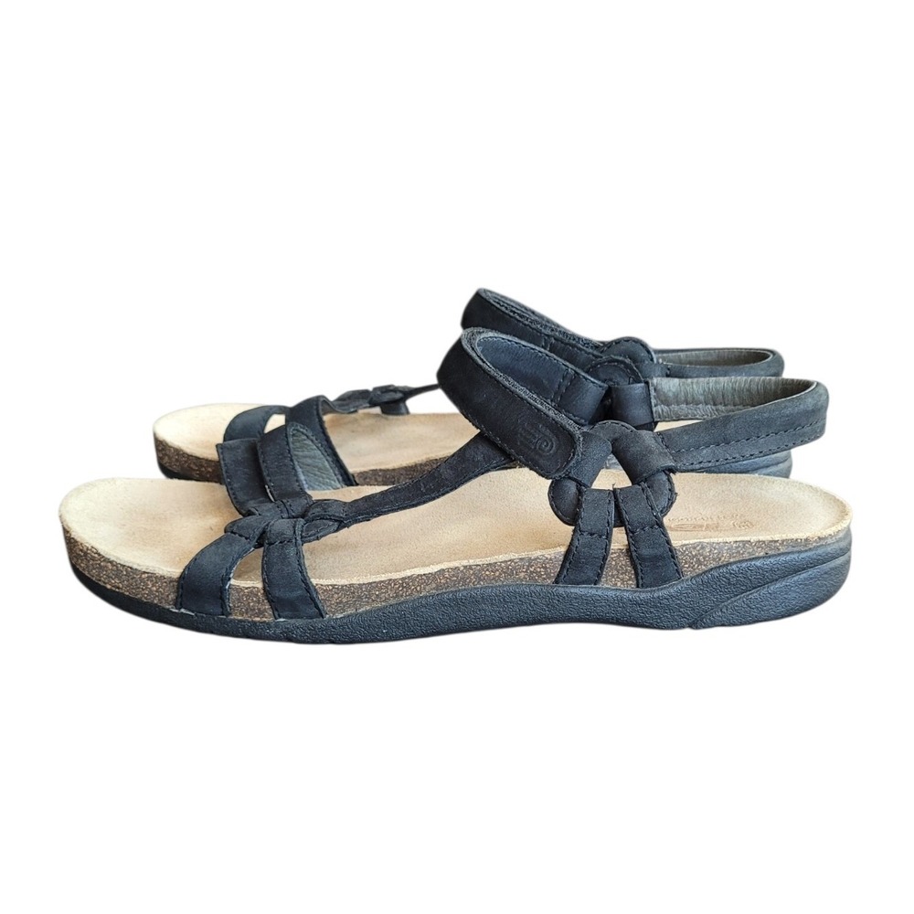 TEVA 9 Black Ventura Cork Sandals Women